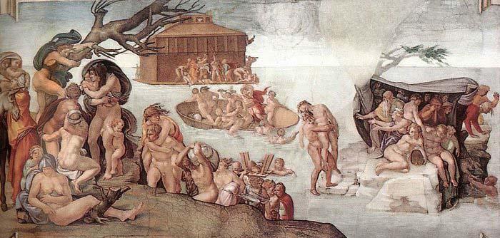 Michelangelo Buonarroti The Deluge oil painting image